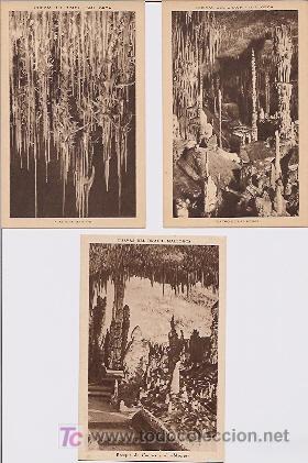 Postales: 3 POSTALES MALLORCA CUEVAS DEL DRACH - Foto 1