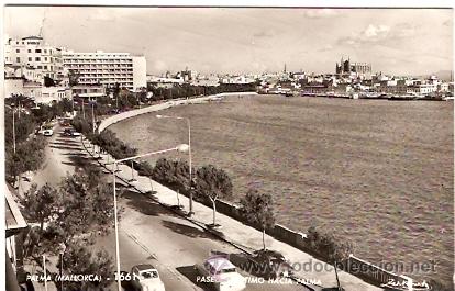 Postales: POSTAL PALMA DE MALLORCA PASEO MARITIMO - Foto 1