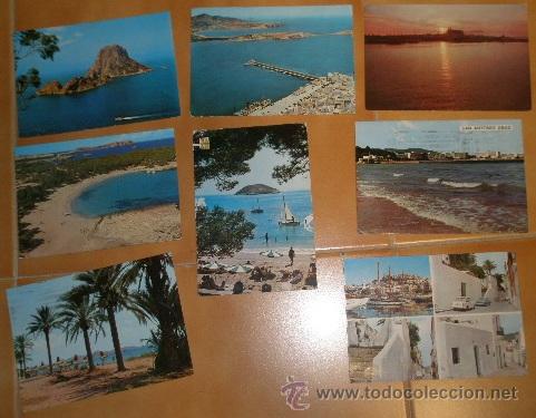 Postkarten: 8 postales de Baleares, circuladas