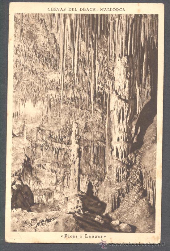 Postales: MALLORCA CUEVAS DEL DRACH PICAS Y LANZAS - Foto 1