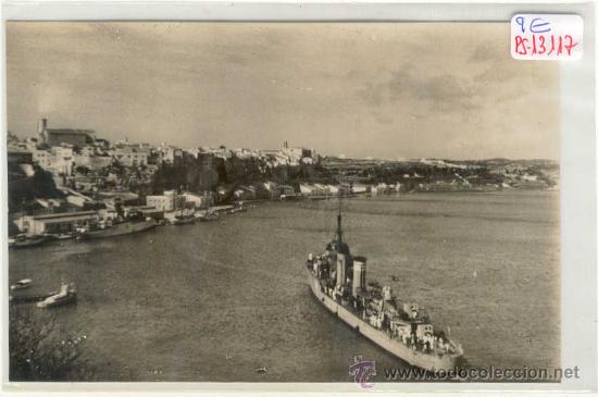 Postales: (PS-13117)POSTAL DE MAHON-VISTA PARCIAL DEL PUERTO Y CIUDAD
