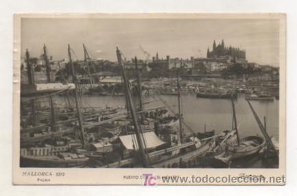 Postales: MALLORCA. PALMA. PUERTODESDE EL MOLLET. (ZERKOWITZ) - Foto 1