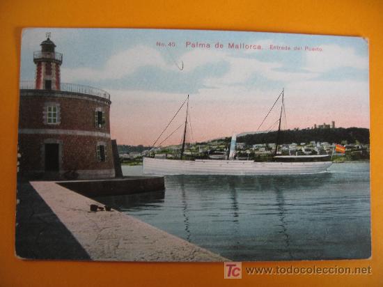 Postales: MALLORCA - ENTRADA  DEL PUERTO - Foto 1