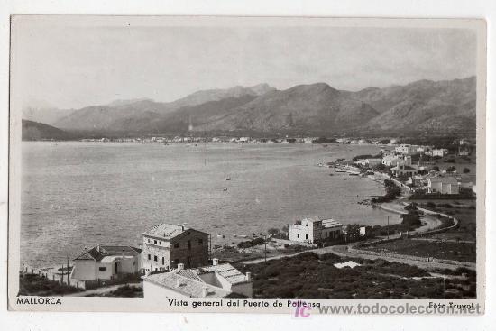 Postais: TARJETA POSTAL DE MALLORCA. VISTA GENERAL DEL PUERTO DE POLLENSA. FOTO TRUYOL