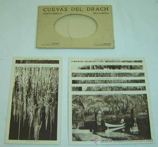 Postales: ESTUCHE CON 10 POSTALES ANTIGUAS CUEVAS DEL DRACH -PORTO-CRISTO- MALLORCA-HUECOGRABADO RIEUSSET
