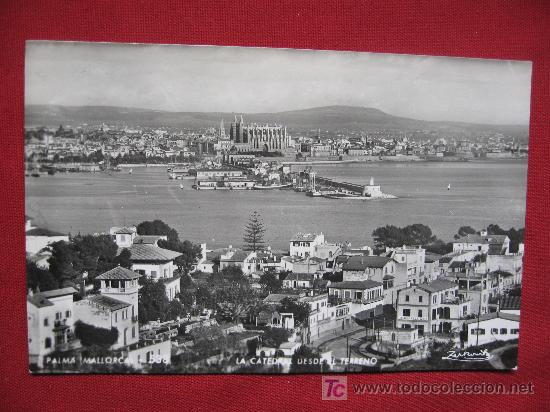 Postales: MALLORCA - LA CATEDRAL DESDE EL TERRENO - Foto 1