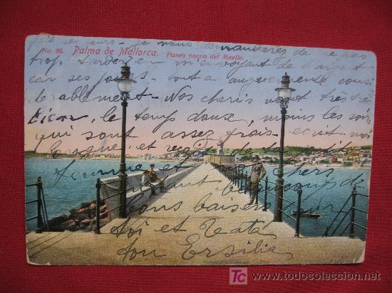 Postales: MALLORCA - PASEO NUEVO DEL MUELLE - Foto 1