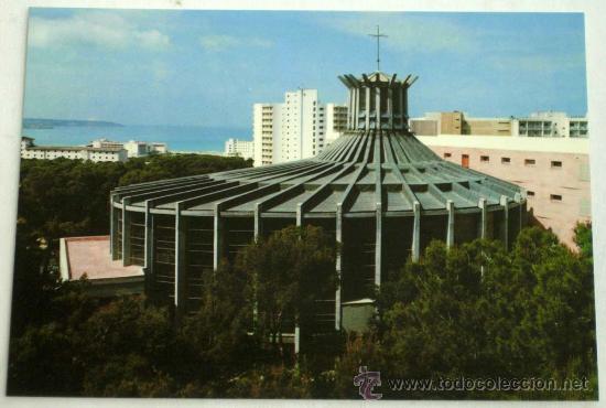 Postcards: Postal Iglesia Porci&uacute;ncula Ntra Se&ntilde;ora Angeles Exterior Mallorca Ed Icaria a&ntilde;os 70 sin circular