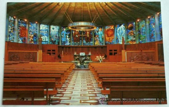 Postcards: Postal Iglesia Porci&uacute;ncula Ntra Se&ntilde;ora Angeles Altar Mallorca Ed Jorvich Domingo a&ntilde;os 70 sin circula
