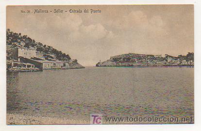 Postales: MALLORCA. S&Oacute;LLER. ENTRADA DEL PUERTO. (ED. A M) - Foto 1