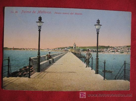 Postales: MALLORCA - PASEO NUEVO DEL MUELLE - Foto 1