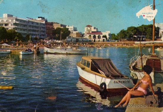 Cartes Postales: POSTAL ESCRITA SIN CIRCULAR DE MALLORCA,PLAYAS DE CA'N PASTILLA