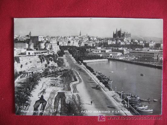 Postales: MALLORCA - PASEO MARITIMO Y CATEDRAL - Foto 1