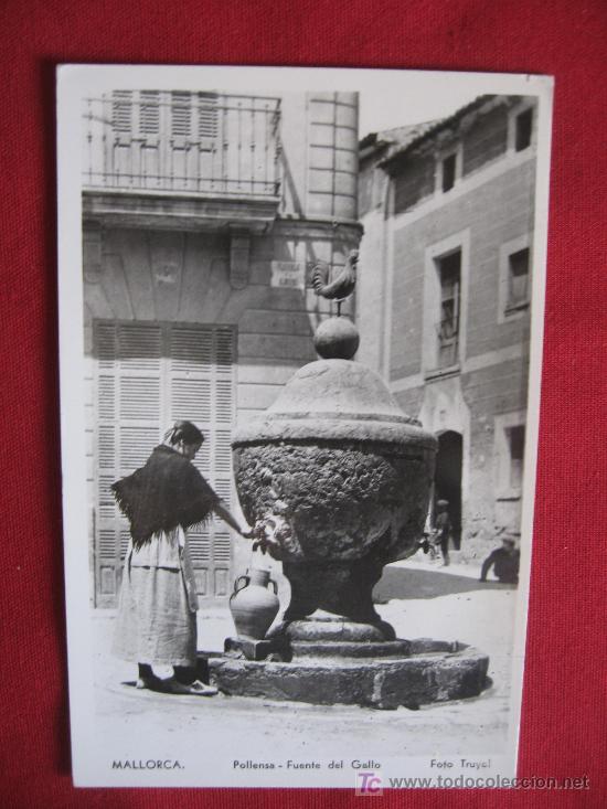 Postales: MALLORCA - POLLENSA - FUENTE DEL GALLO - Foto 1