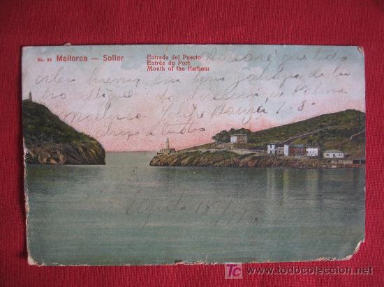 Postales: MALLORCA - SOLLER - ENTRADA DEL PUERTO - Foto 1
