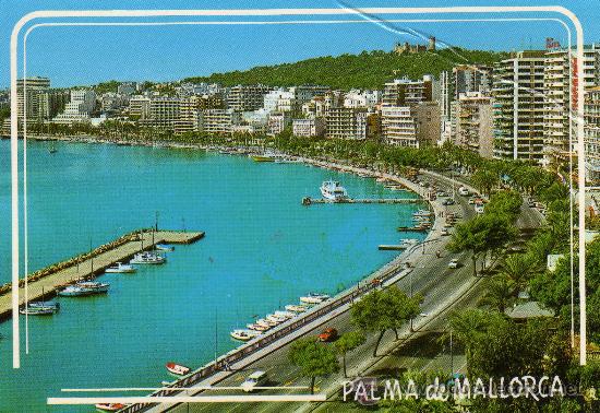 Postales: POSTAL ESCRITA SIN CIRCULAR DE MALLORCA,BALEARES.PASEO MARITIMO.