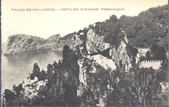 Postales: PS2273 PALMA DE MALLORCA 'VISTA DE MIRAMAR FORADADA'. JUAN PENSABENE. SIN CIRCULAR