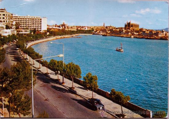 Postales: PALMA DE MALLORCA Paseo Maritimo - Foto 1