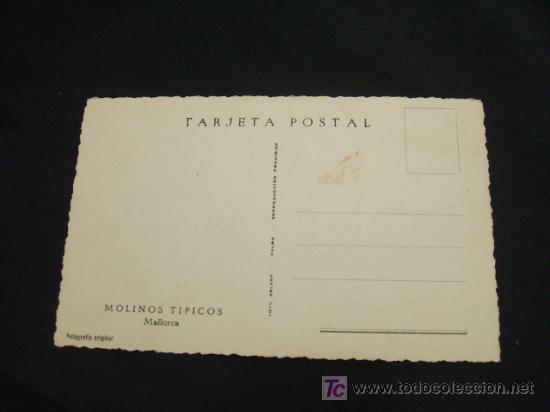 Postales: MOLINOS TIPICOS - MALLORCA - - Foto 2