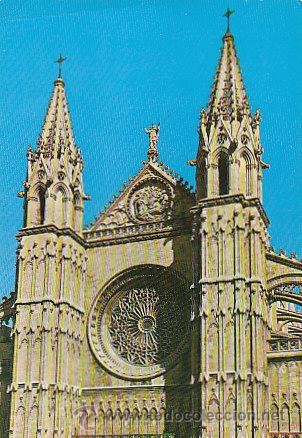 Postales: Palma de Mallorca, la catedral, circulada en 1967 - Foto 1