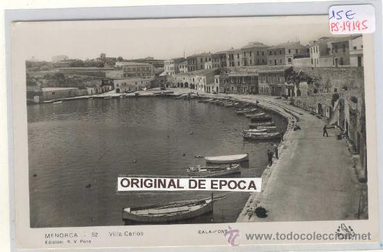 Postales: (PS-19195)POSTAL FOTOGRAFICA DE MENORCA-VILLA CARLOS.CALA-FONS