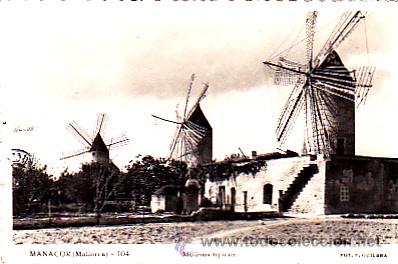 Postales: POSTAL MANACOR MOLINOS TIPICOS - Foto 1