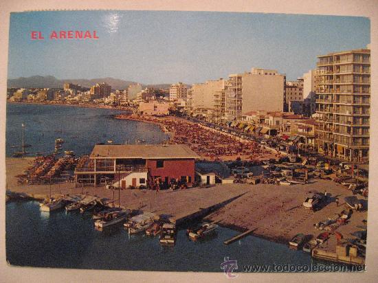 Postales: POSTAL CIRCULADA DE EL ARENAL,MALLORCA.CLUB NAUTICO Y PLAYA.
