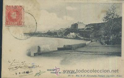 Postales: POSTAL ANTIGUA DE MAHON PASEO DE LA ALAMEDA N&ordm; 6   P-BAL-039