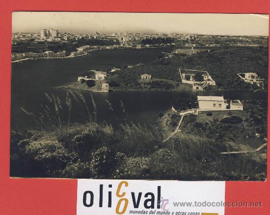 Postales: postal-  BALEARES -Menorca -2 Mahon-vista de la ciudad-P 825