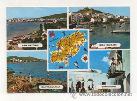 Postales: BALEARES. RECUERDO DE IBIZA. - Foto 1