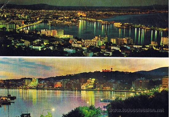 Postales: palma dia palma nit sin usar - Foto 1