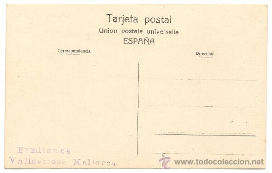 Postales: Mallorca - Valldemosa - Ermita&ntilde;os - Foto 2