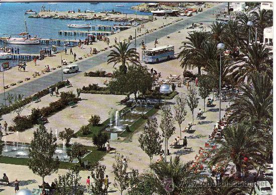 Postales: SAN ANTONIO.IBIZA.PASEO PALMERAS.- VEA.MAS POSTALES Y COLECCIONISMO EN RASTRILLOPORTOBELLO