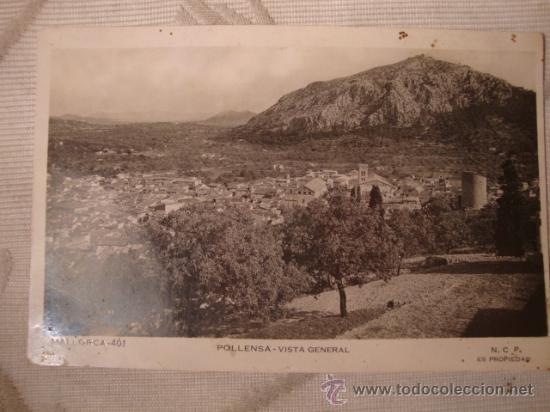 Postales: ANTIGUA POSTAL DE MALLORCA, POLLENSA. - Foto 1