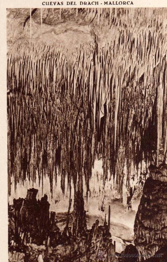 Postales: CUEVAS DEL DRACH MALLORCA  EL CASTILLO SIN CIRCULAR - Foto 1