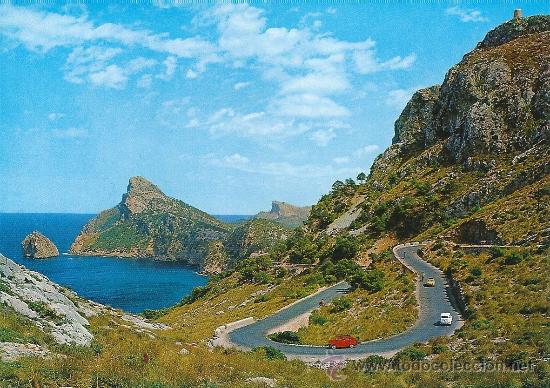 Postales: POME5 07227 Formentor BALEARES ( A&Ntilde;O 1968 ) SEAT 600