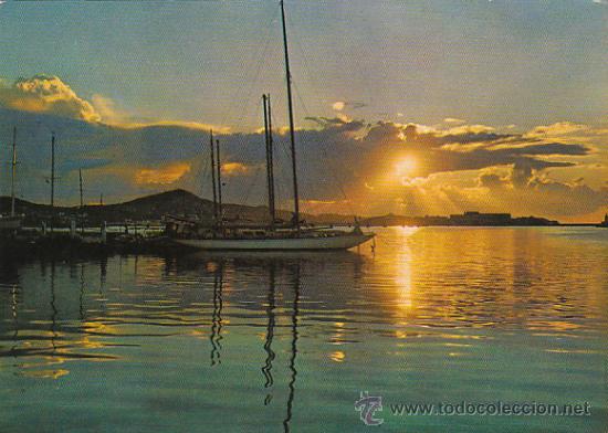 Postales: Ibiza, amanecer en el puerto - Foto 1