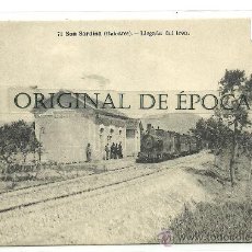 Postales: (PS-22977)POSTAL DE SON SARDINA-ESTACION DE FERROCARRIL.LLEGADA DEL TREN