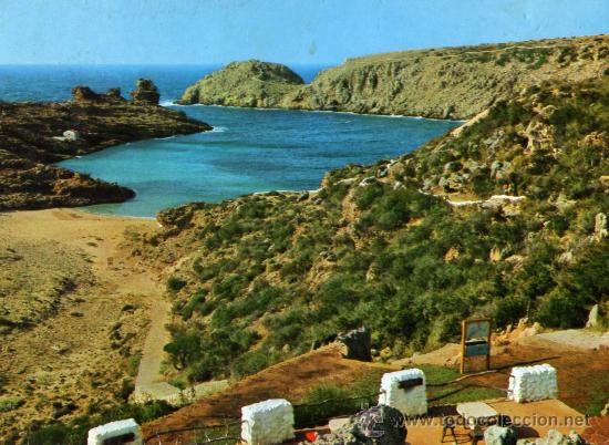 Postales: CIUDADELA CALA MORELL CYP ESCRITA CIRCULADA SELLO