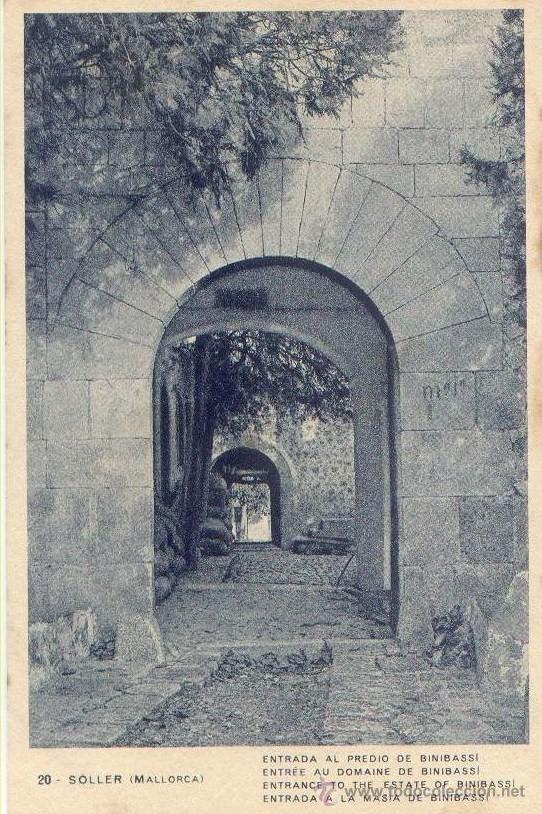 Postales: Postal - Soller (Mallorca) - Entrada al predio de Binibassi - Foto 1