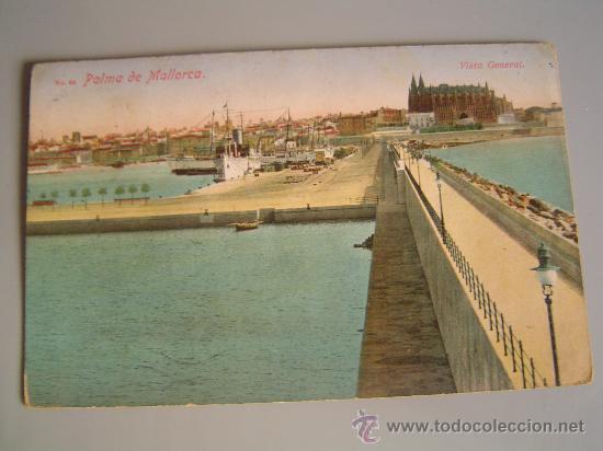 Postcards: Muy buena postal de Palma de Mallorca.-Vista general-- circulada en 1915