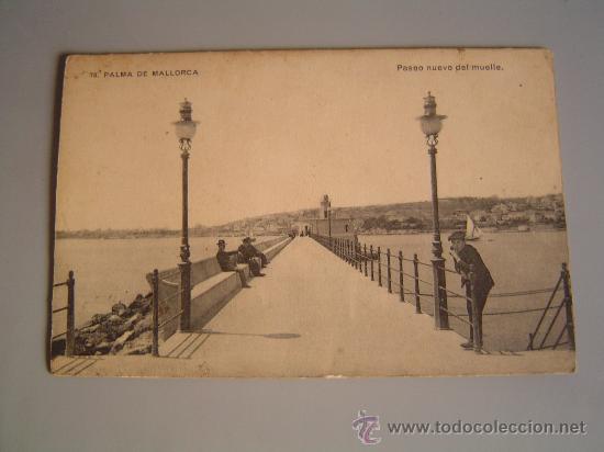 Postales: Muy buena postal de Palma de Mallorca.- Nuevo paseo del muelle--- circulada en 1913