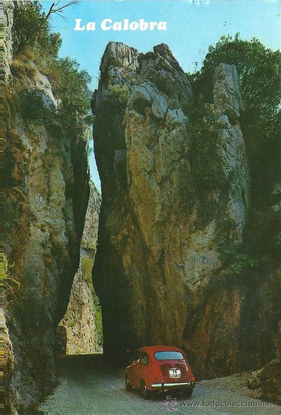 Postales: POME5 07196 La Calobra BALEARES SEAT 600 CON SELLO