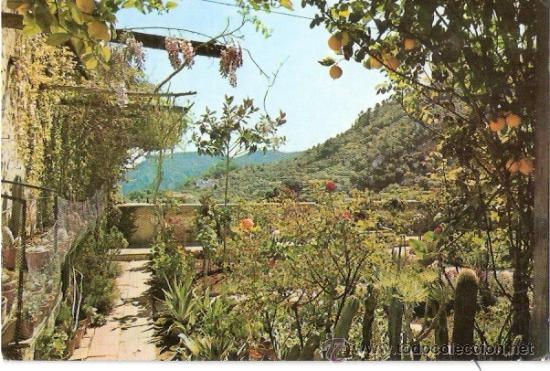 Postcards: TARJETA POSTAL. BALEARES. MALLORCA. VALLDEMOSA, JARDINES DE CHOPIN. N&ordm; 1516. NEVCOLOR. CASA PLANAS.