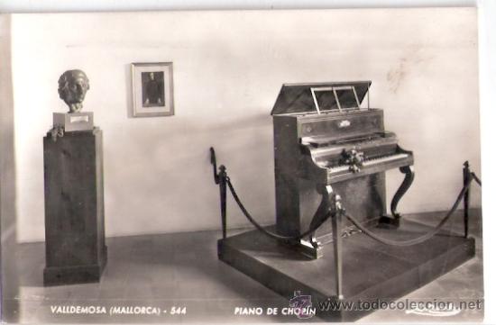 Postais: TARJETA POSTAL. BALEARES. MALLORCA. VALLDEMOSA. N&ordm; 544. PIANO DE CHOPIN. ED. A. ZERKOVITZ.