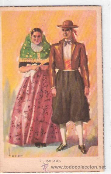 Postais: TARJETA POSTAL. BALEARES. TRAJES TIPICOS. N&ordm; 7. EDITORIAL ARTIGAS.