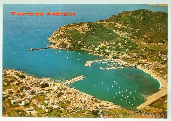 Postales: Postal Puerto Andraitx Vista a&eacute;rea Ediciones Icaria a&ntilde;os 70 sin circular