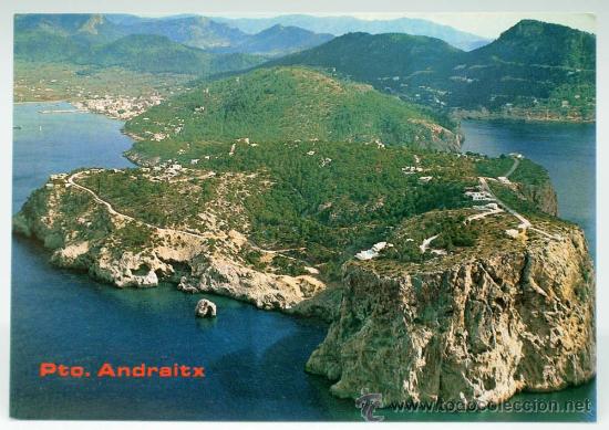 Postcards: Postal Puerto Andraitx Vista a&eacute;rea Ediciones Icaria a&ntilde;os 70 sin circular