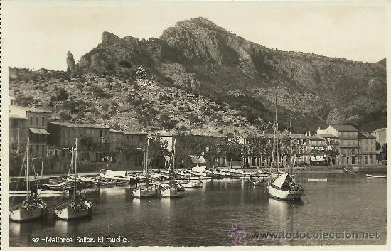 Postales: BALEARES MALLORCA SOLLER MUELLE - Foto 1