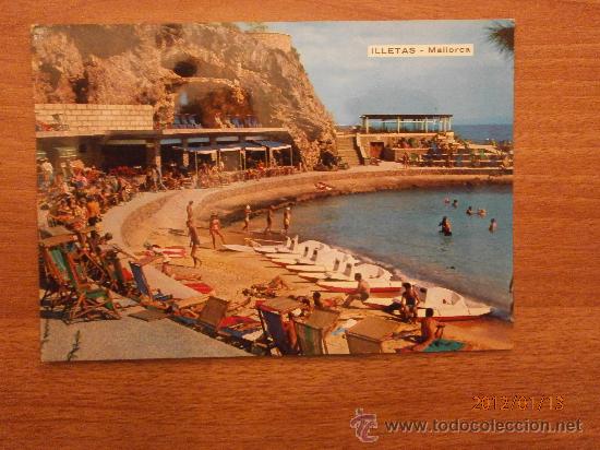 Postales: POSTAL ILLETAS  (MALLORCA) PLAYA  CIRCULADA - Foto 1